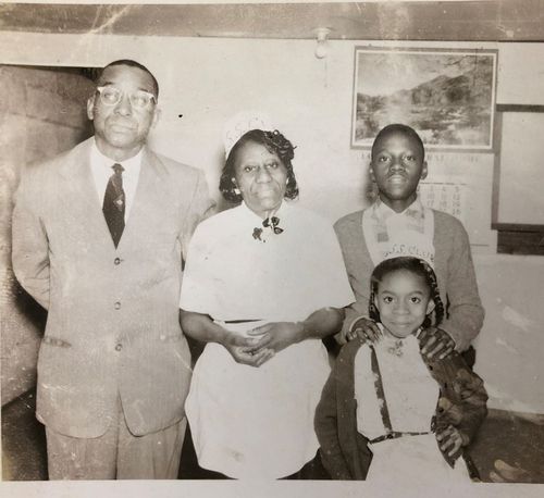 Russell and Marietta Brown and children