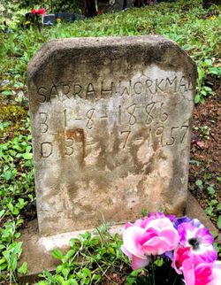 Workman Sarah gravestone