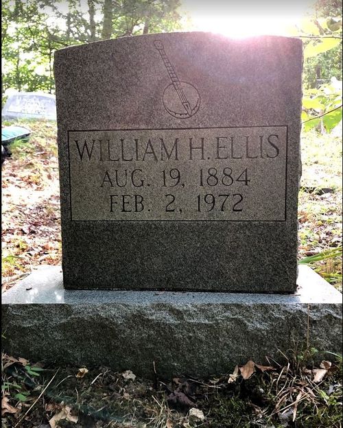 William H. "Hugie" Ellis Headstone at Matson Conley Cemetery, Chapmanville, WV